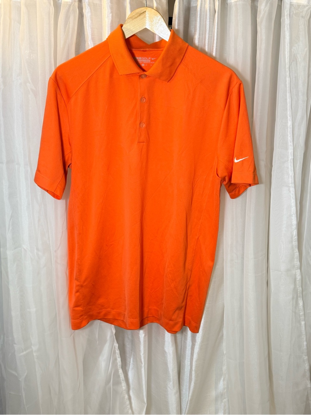 Nike Men’s Bright Orange Short Sleeve Polo